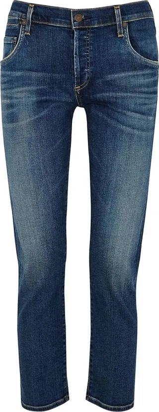 Citizens Of Humanity Emerson Dark Blue Slim Boyfriend Jeans