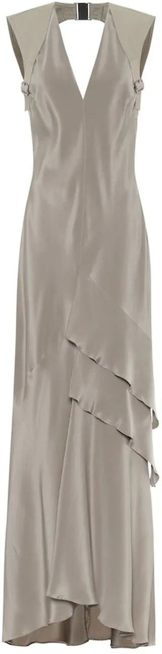 Arezzo silk-crepe gown