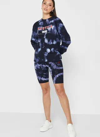 Printed High Waist Shorts