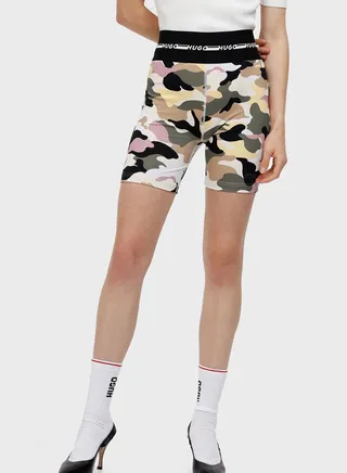 Printed Mini Shorts