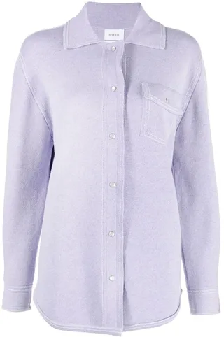 Long-Sleeve Cashmere Shirt