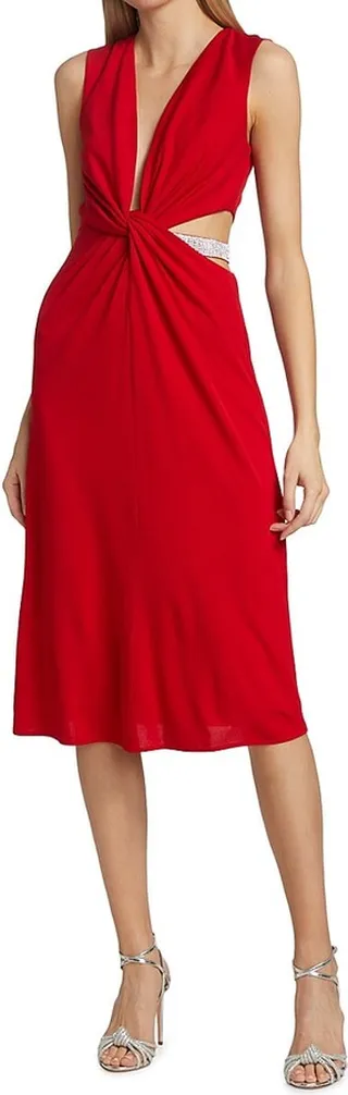 Selena Matte Jersey Midi-Dress