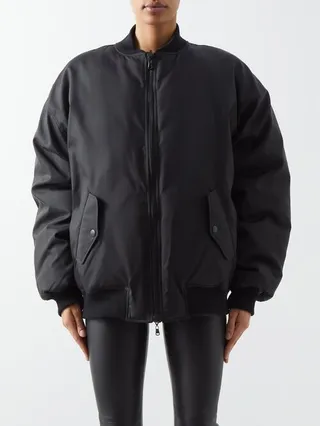 Reversible Padded Down Bomber Jacket