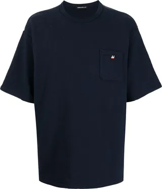 drop-shoulder cotton T-shirt