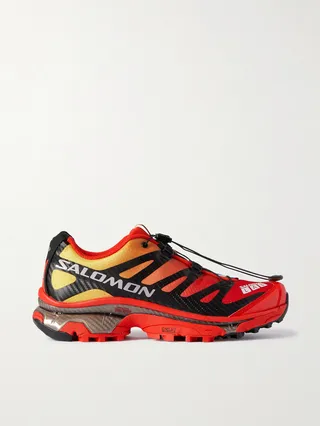 XT-4 OG Rubber-Trimmed Mesh Sneakers