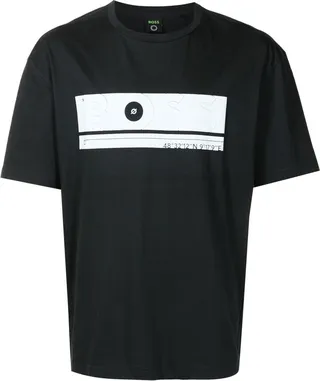 logo coordinates-print T-shirt