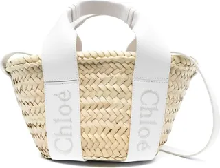 small Sense raffia tote bag