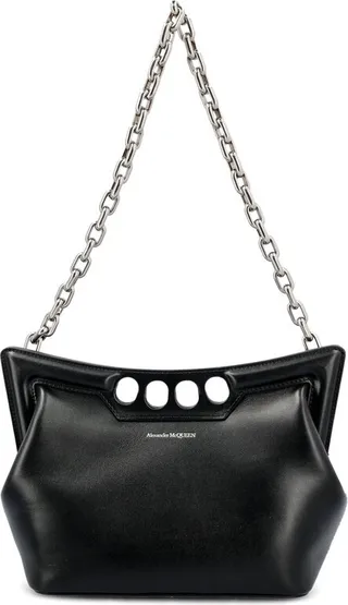 Alexander McQueen The Peak Curved Mini Shoulder Bag