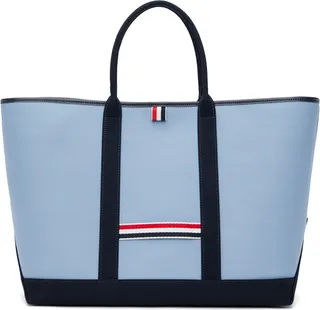 Thom Browne Blue Medium Tool Tote