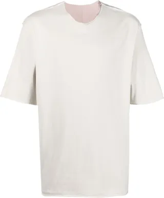 drop-shoulder cotton T-shirt