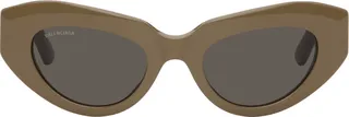 Balenciaga Khaki Rive Gauche Sunglasses