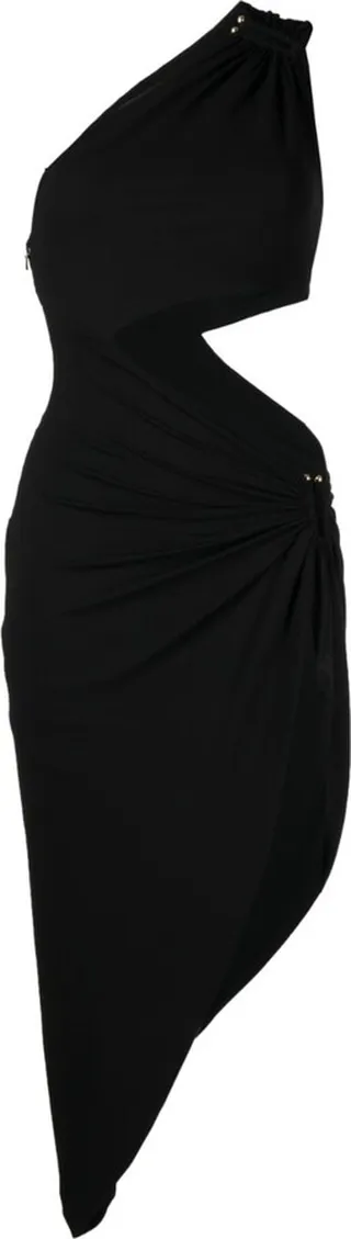 Elliptical cut-out dress