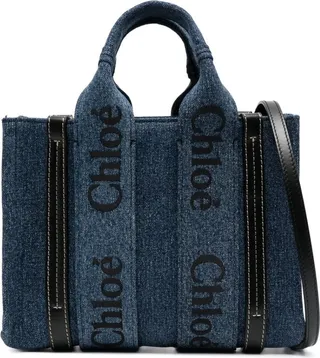 small Woody denim tote bag