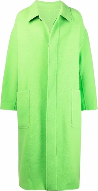 Oversize Wool Single-Breasted Coat