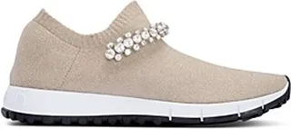 Jimmy Choo Women's Verona Embellished Knit Slip On Sneakers