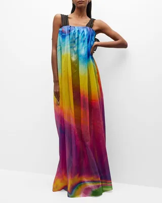 Printed Bubble Gown
