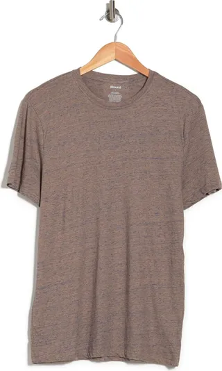 Heathered Crew Neck Short Sleeve T-Shirt