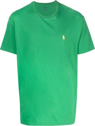 embroidered-pony detail T-shirt