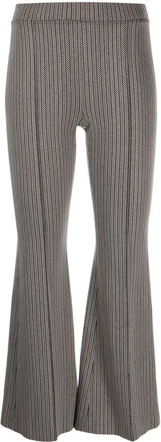 Cropped Houndstooth Trousers
