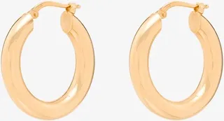 Gold-Plated Hoop Earrings