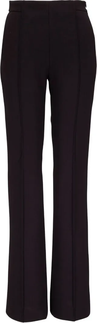 Straight-Leg High-Waisted Trousers