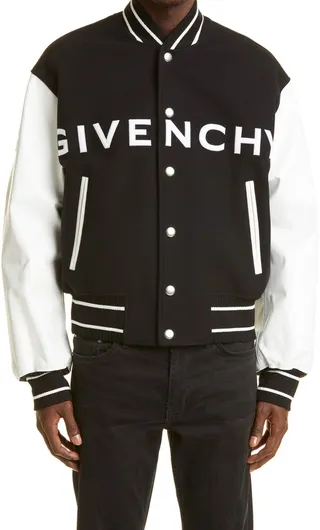 Wool Blend Varsity Jacket