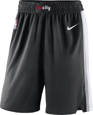 Portland Trail Blazers Icon Edition Nike Men's NBA Swingman Shorts in Black