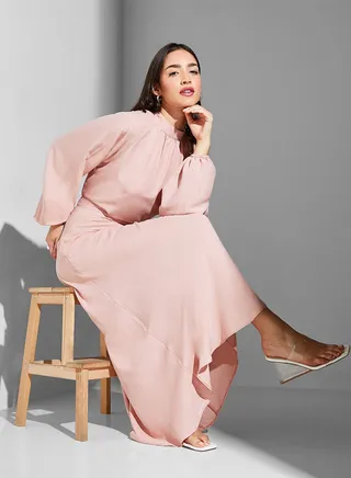 Balloon Sleeve Top & Pants Set