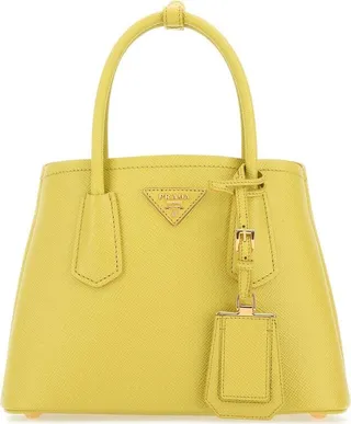 Prada Logo Detailed Top Handle Tote Bag