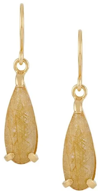 Rutilated Quartz drop earrings