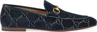 Gucci Jordaan GG velvet loafer
