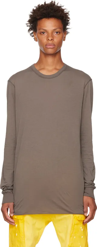 11 by Boris Bidjan Saberi Brown LS1B T-Shirt