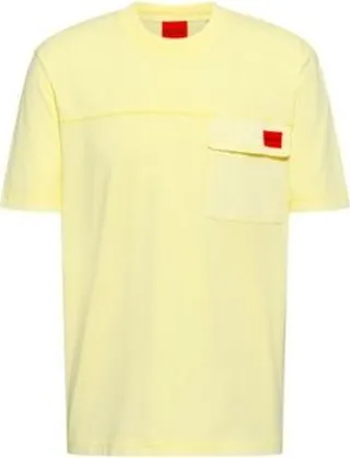 Relaxed-fit cotton T-shirt with flap chest pocket