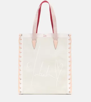 Cabalace Small leather-trimmed tote