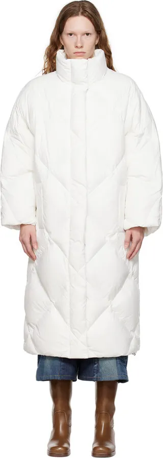 Stand Studio Off-White Anissa Down Coat