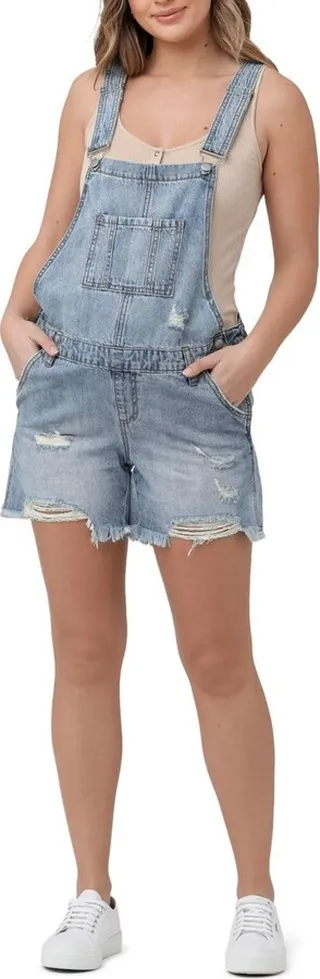 Denim Short Overalls
