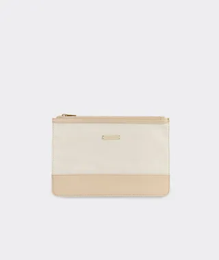 Textured Canvas Pouch