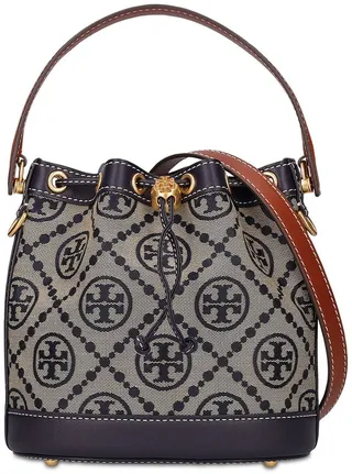 T Monogram jacquard bucket bag