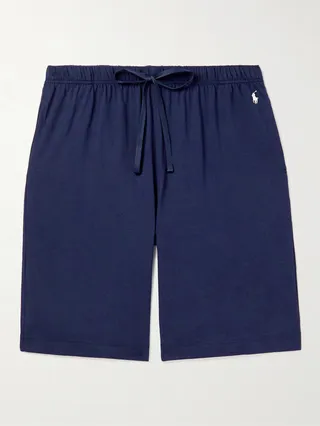 Straight-Leg Cotton-Jersey Pyjama Shorts