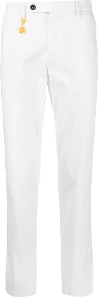 Straight-Leg Cotton Trousers