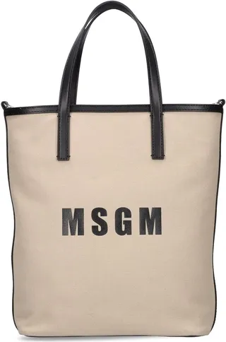 Logo cotton tote bag