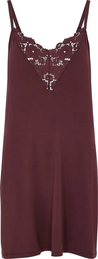 Eberjey Naya Lace-trimmed Stretch-jersey Chemise