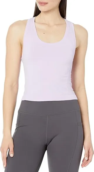 Sweaty Betty Athlete Crop Seamless Workout Tank Top (Prism Purple) Women's Clothing