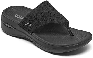 Skechers Women's Go Walk Arch Fit - Weekender Arch Support Thong Flip Flop Walking Sandals from Finish Line
