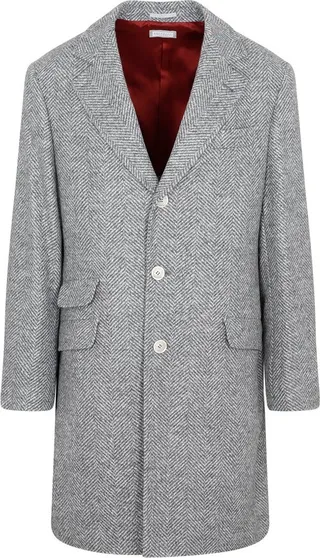 Brunello Cucinelli Single-Breasted Long-Sleeved Coat