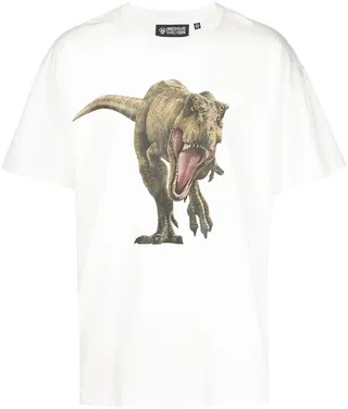 T-rex print cotton T-shirt
