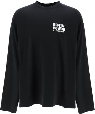 Vetements 'br41n P0w3r' T-Shirt
