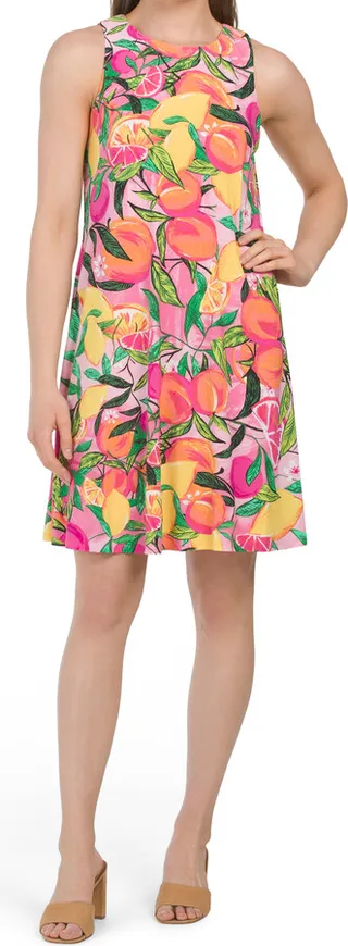 Gwen Peachy Keen Print Mini Dress