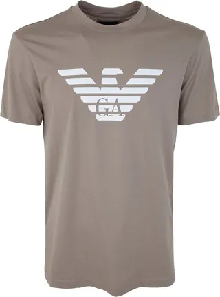 Emporio Armani Logo Printed Crewneck T-Shirt