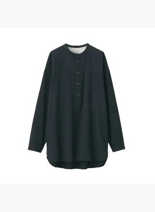 Indian Hand Spun/Woven Stand Collar Shirt